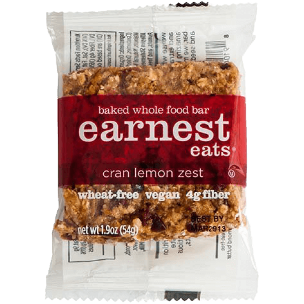 Earnest Eats Baked Whole Food Bar, Cran Lemon Zest