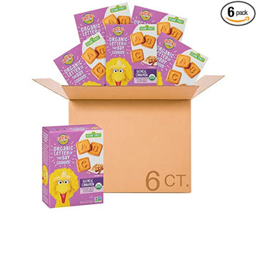 Earth's Best Letter of the Day Galletas Orgánicas, Avena y Canela, 5.3 oz (Paquete de 6)
