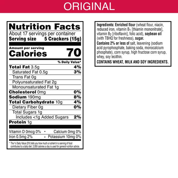 Kellogg's Town House Pretzel FlipSides Crackers, Original, Caja de 9.2 Oz