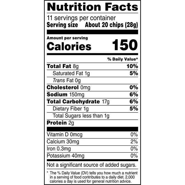 Tostitos Hint of Guacamole Tortilla Chips, 11 oz