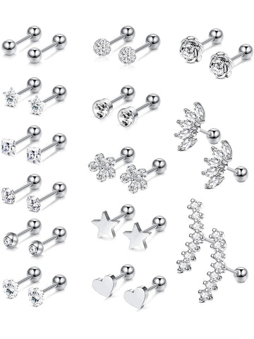 Set De Mini Aretes Piercings Helix