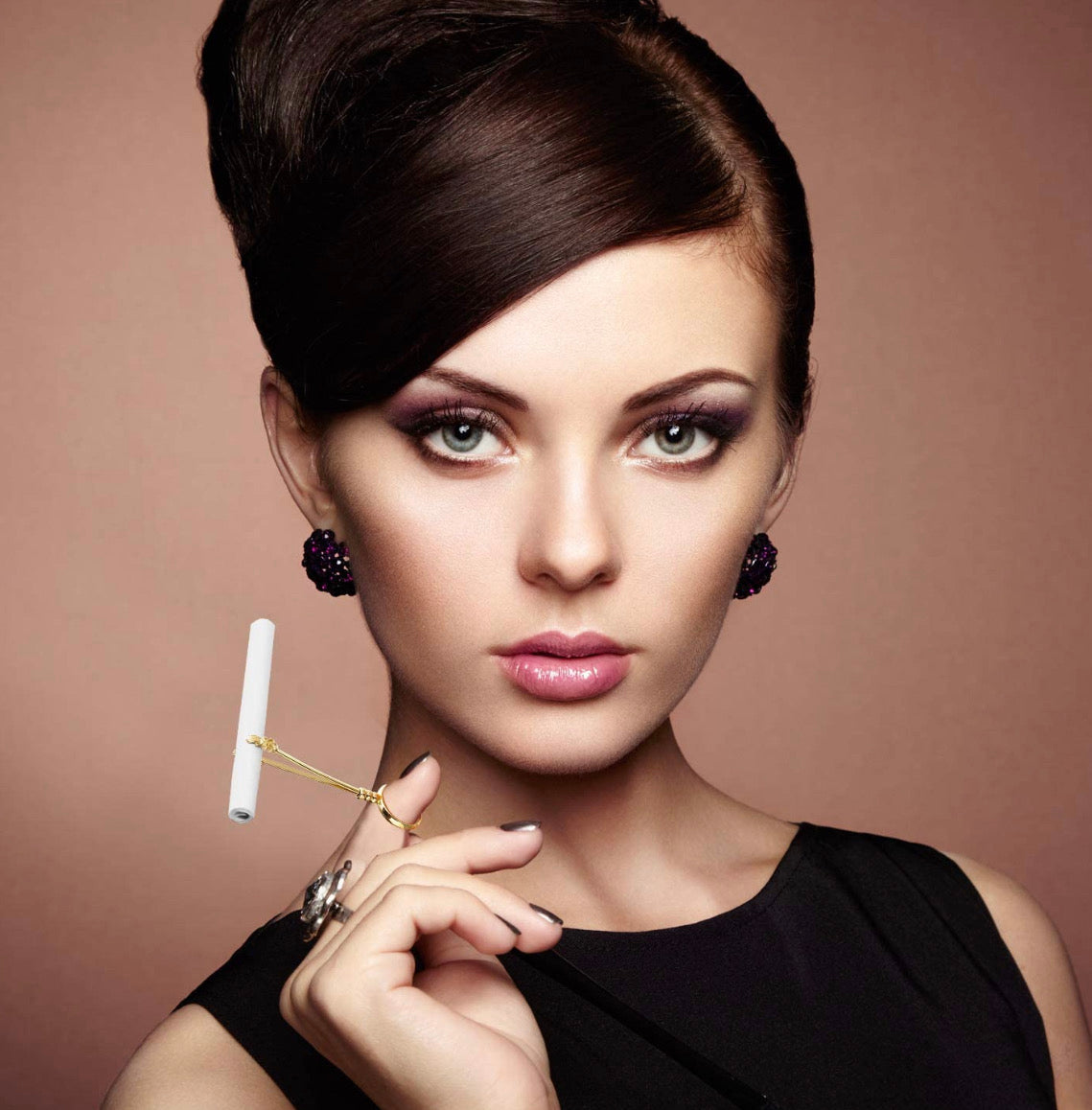 Set de Anillos Sostenedor De Cigarrillo Anillo Sostenedor