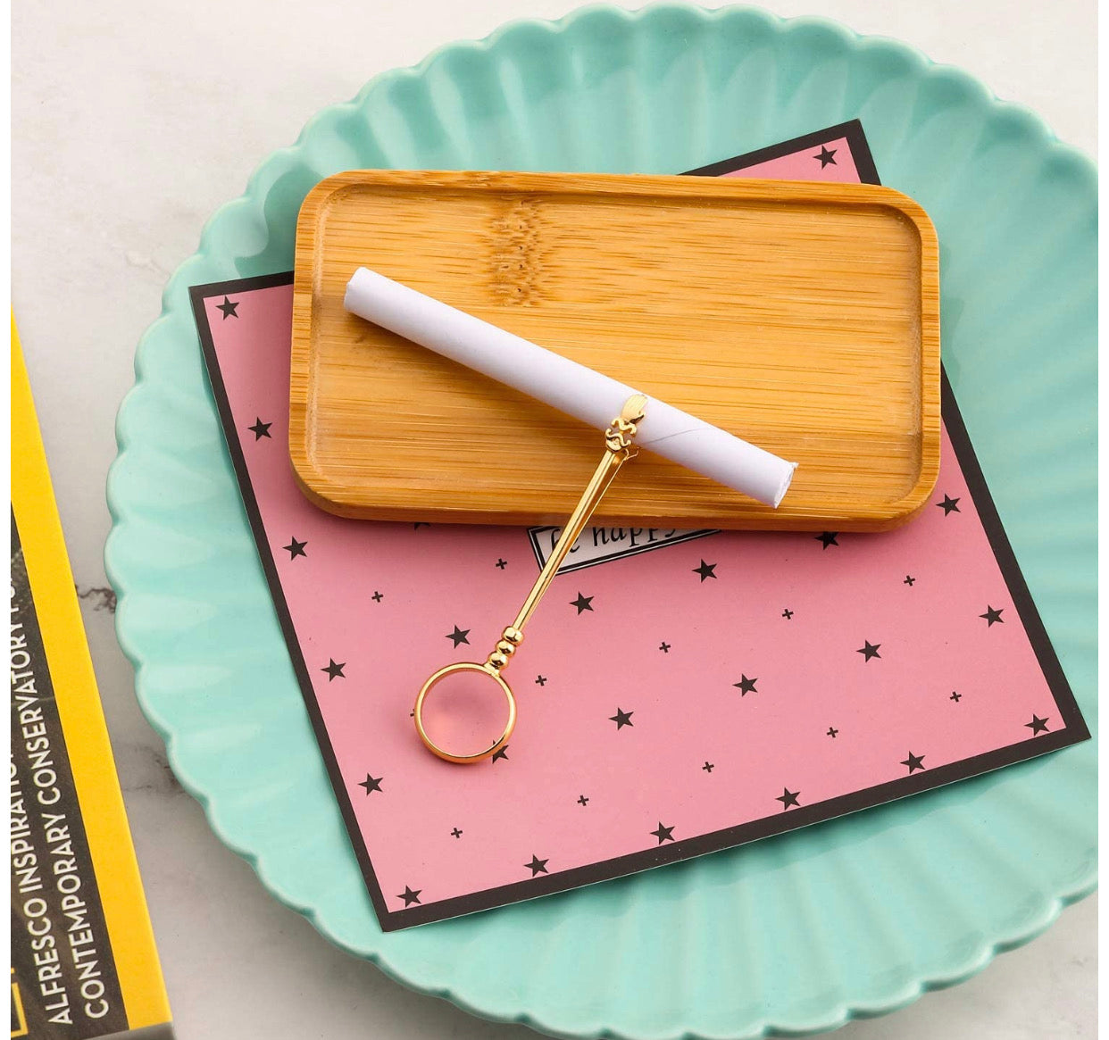 Set de Anillos Sostenedor De Cigarrillo Anillo Sostenedor