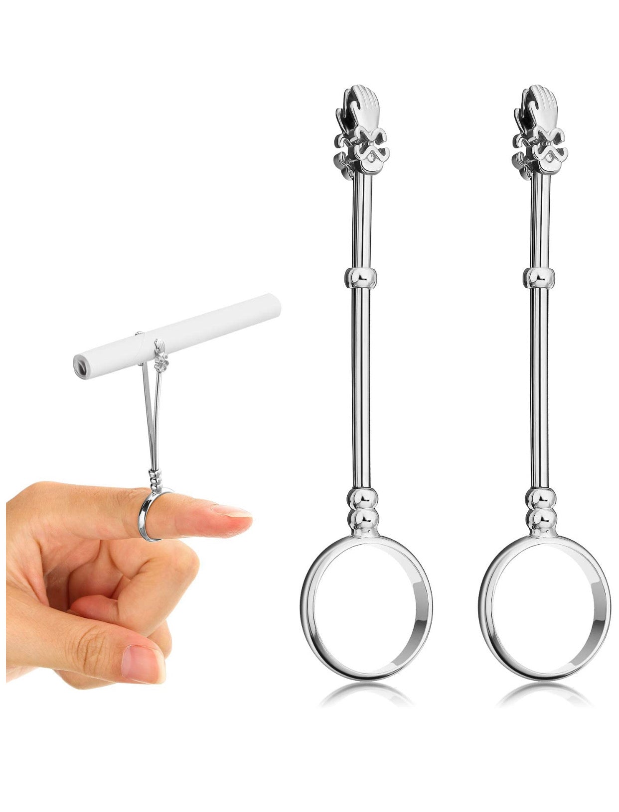 Set de Anillos Sostenedor De Cigarrillo Anillo Sostenedor