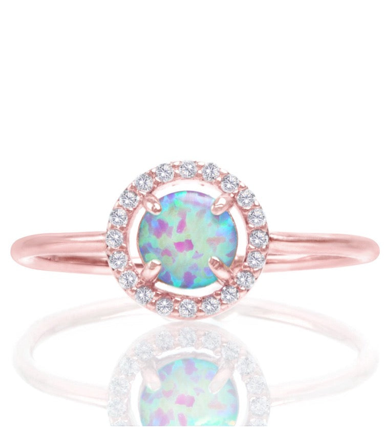 Anillo Opalo Holografico