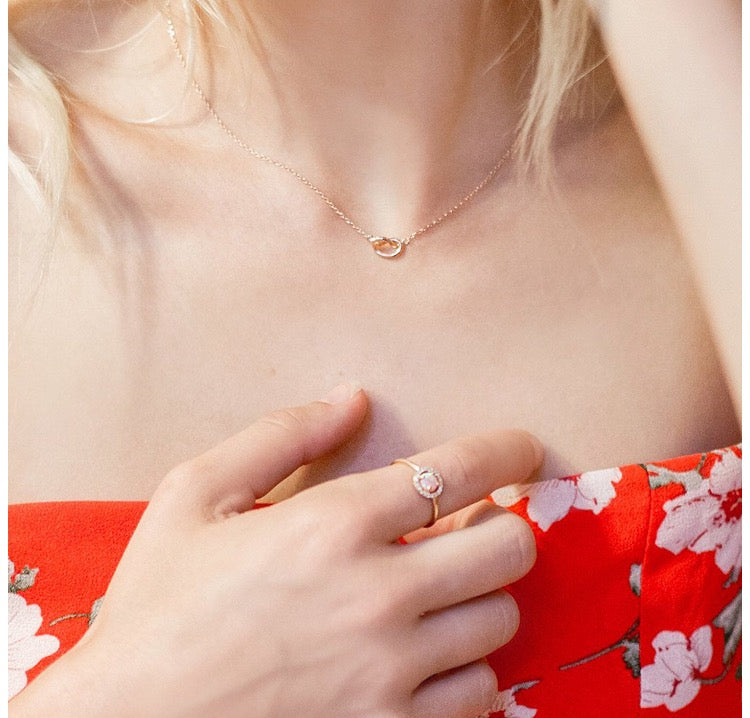 Anillo Opalo Holografico