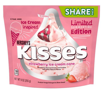 Hershey's Strawberry Ice Cream Cone Kisses - 9oz