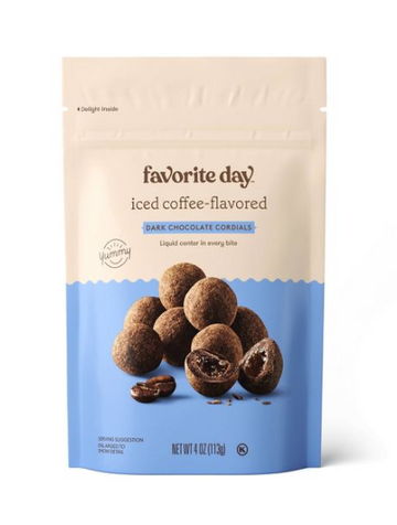 Dark Chocolate Iced Coffee Cordials - 4oz- Favorite Day™
