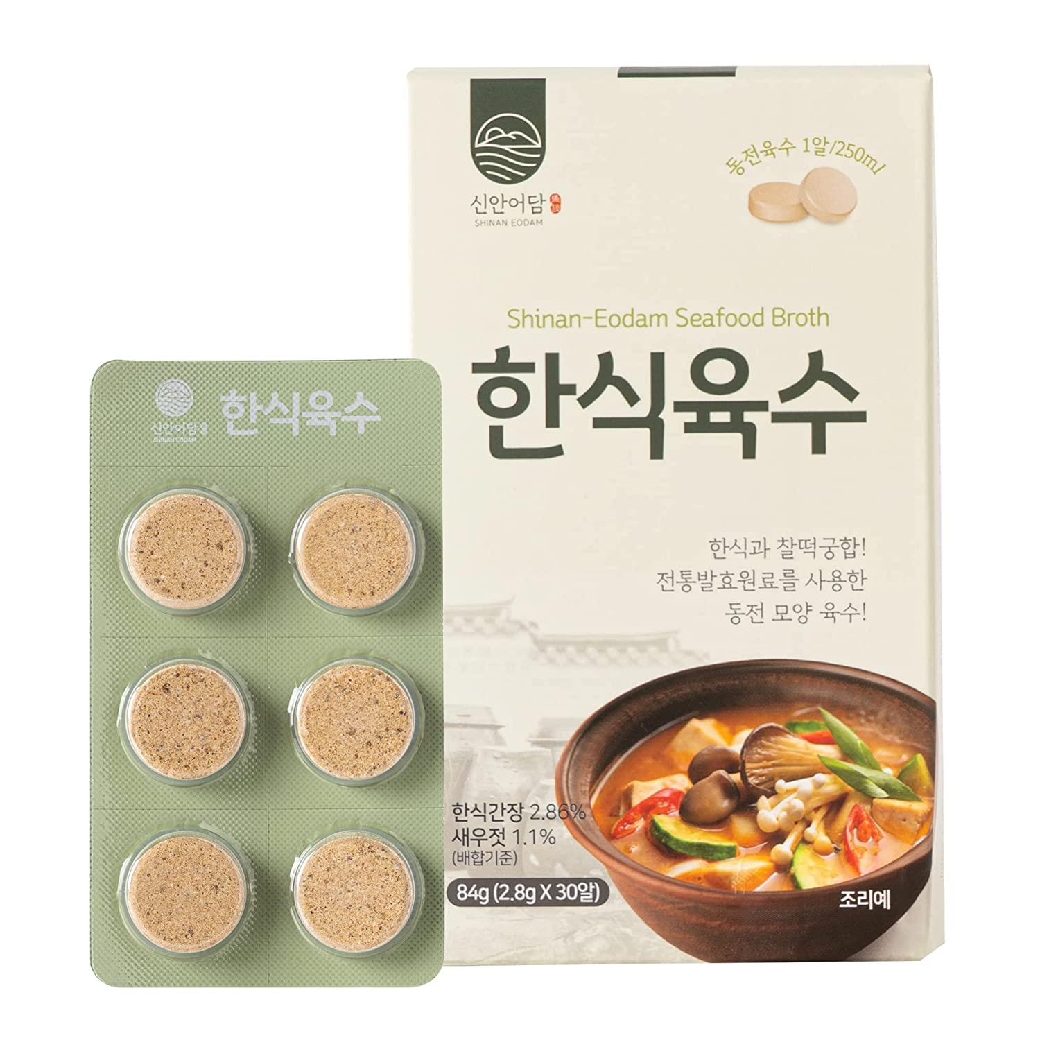 [Jeollanamdo Food] Traditional Korean Soup Base Capsules (30)