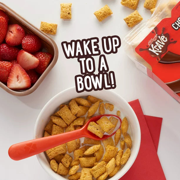 Kellogg's Krave Breakfast Cereal, Chocolate, 17.3 Oz, Box