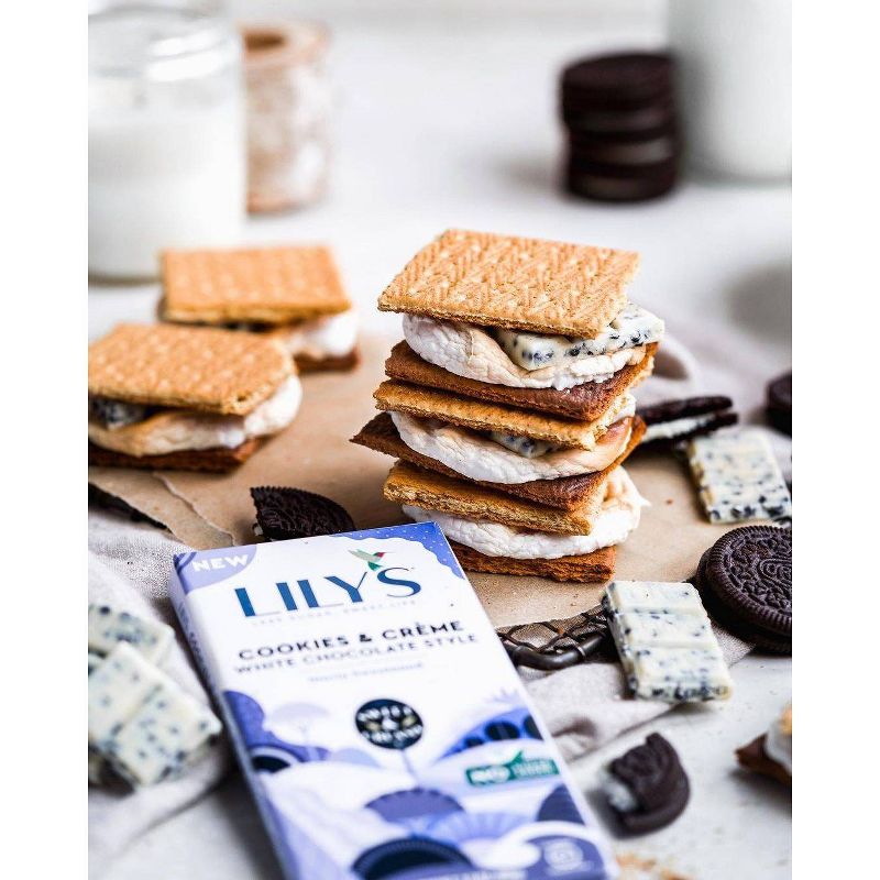 lily's white chocolate bar Lily's White Chocolate Style Cookies & Crème Bar