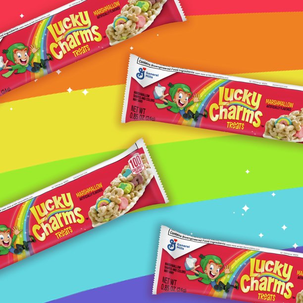 Lucky Charms Breakfast Cereal Treat Bars, Snack Bars, Value Pack, 16 Barras