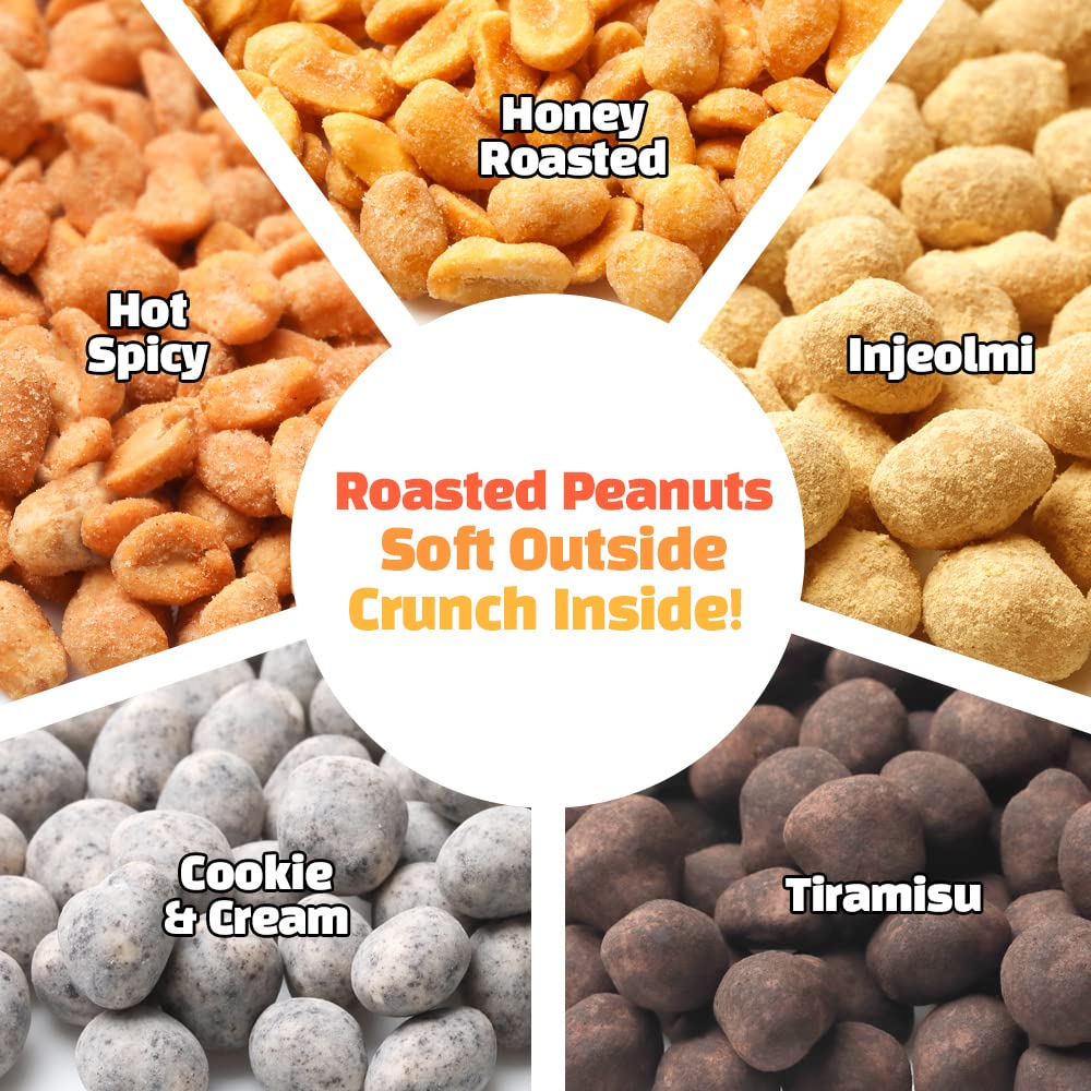MURGERBON Seasoned Peanuts - Mixed Flavors (5)
