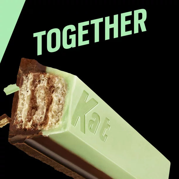 KIT KAT®, DUOS Mint Creme and Dark Chocolate King Size Wafer Candy, Barra de 3oz