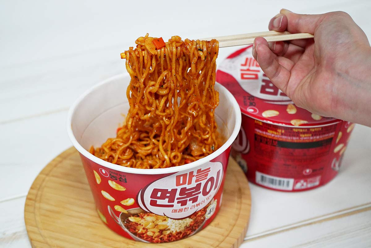 [Nongshim] Garlic Rabokki Cup Ramen Noodle Soup (3)