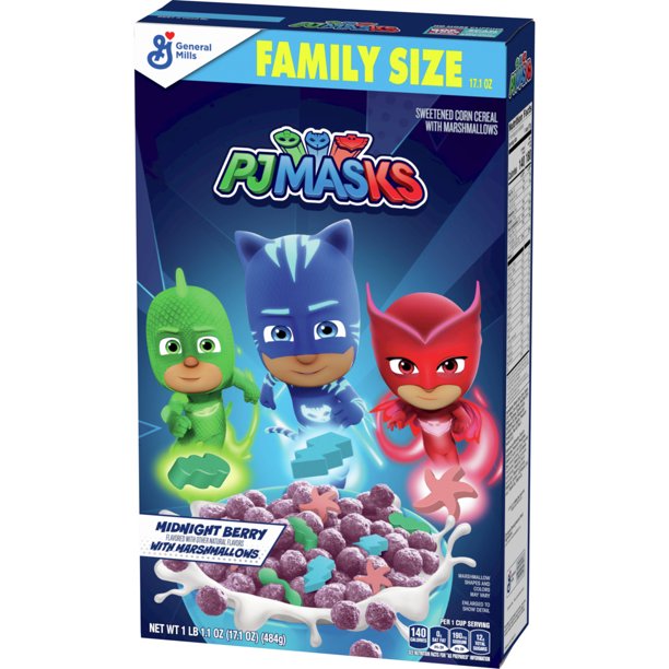 PJ Masks Midnight Berry Breakfast Cereal, 17.1 oz