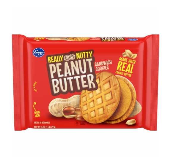 Kroger® Really Nutty Peanut Butter Sandwich Cookies