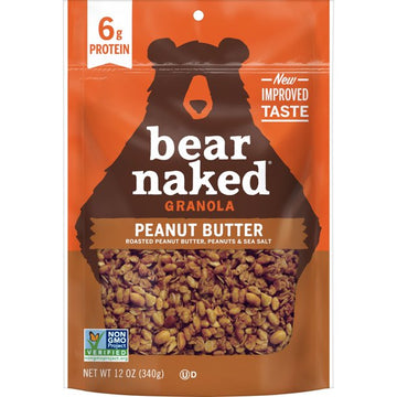Bear Naked Granola Cereal, Peanut Butter, 12 Oz, Bag