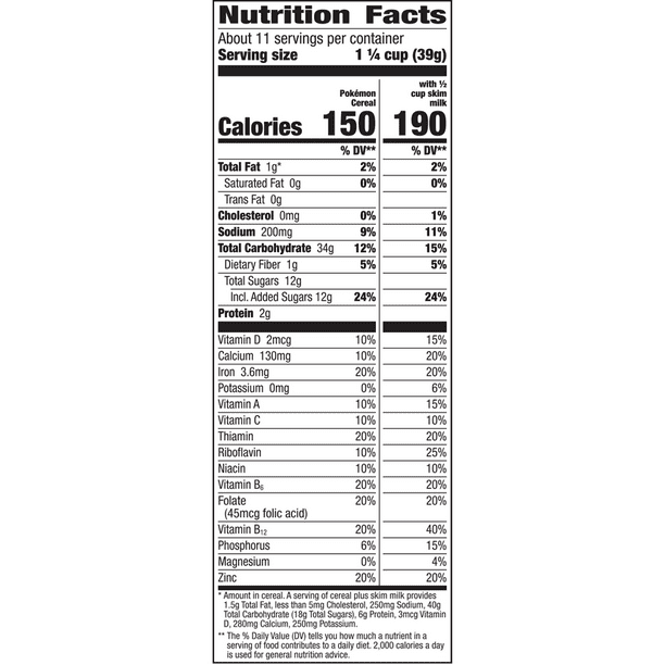 Pokémon Breakfast Cereal, Berry Bolt, 15.9 oz