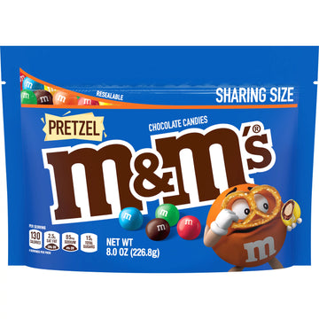 M&M's Pretzel Milk Chocolate Candy, Sharing Size - Bolsa de 8 oz
