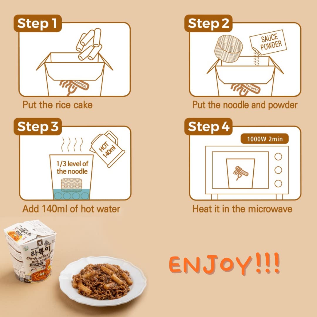 RAPOKKI Spicy Cream Jjajang flavor (Blackbaen sauce) (3)