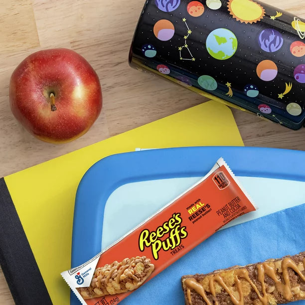 Reese's Puffs Breakfast Cereal Treat Bars, Peanut Butter & Cocoa, 16 Barras