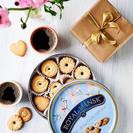 Royal Dansk Love Spring Cookie Collection | Galletas de Mantequilla de Caramelo Salado, Vainilla y Limón y Lavanda, 10.6oz