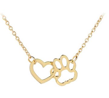 Collar Perrito Huellita Huella Corazon