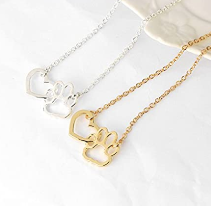 Collar Perrito Huellita Huella Corazon