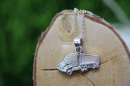 Collar Trailer Camion Plateado Trailero