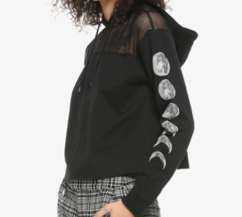 Luna Hoddie Transparente Fases De La Luna