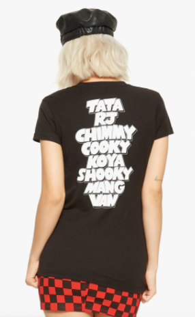 BT21 Bts Camisa Negra Personajes