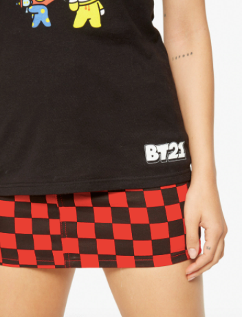 BT21 Bts Camisa Negra Personajes