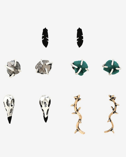 La Bella Durmiente Set Aretes Malefica