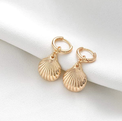 Hoops Arracadas Concha de Mar