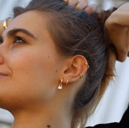 Hoops Arracadas Candado