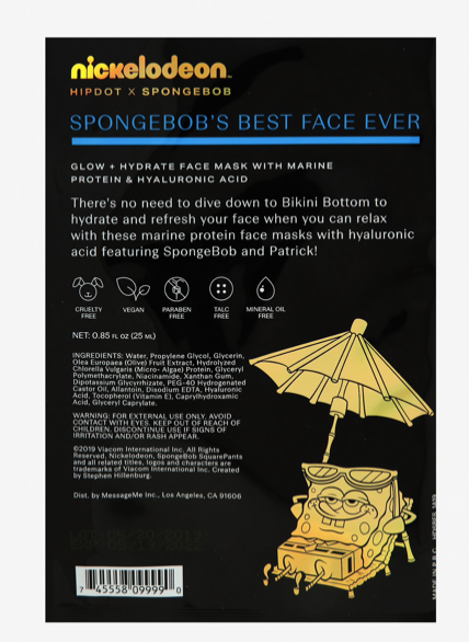 Bob Esponja Mascarilla Facial Patricio