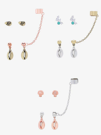 La Sirenita Set de Aretes Ariel