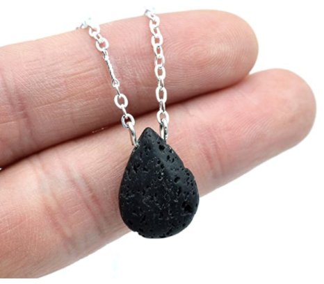 Collar Difusor Bloquea Ansiedad Piedra Volcanica