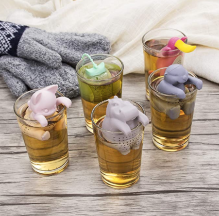 Infusores De Te Paquete De 5 pz Infusor De Te Hoja Infusion Animales