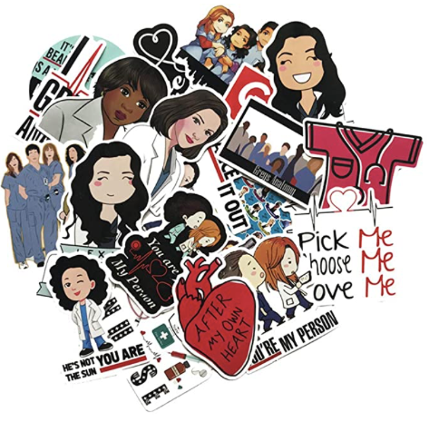 Set De Calcamonias Greys Anatomy 50 pcs