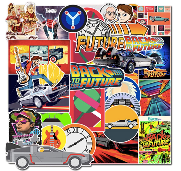 Volver Al Futuro Set de Calcamonias 50 pcs