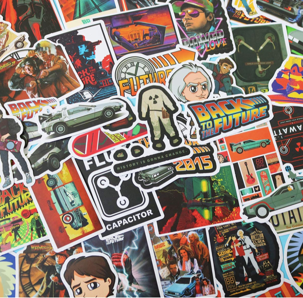 Volver Al Futuro Set de Calcamonias 50 pcs