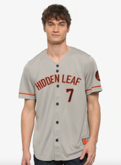 Naruto Shippuden Aldea Oculta de la Hoja Baseball Jersey