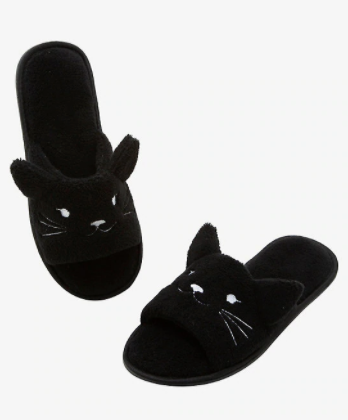 Pantunflas Gatito Negras Gato