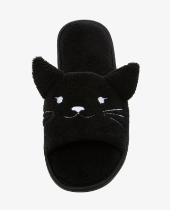 Pantunflas Gatito Negras Gato