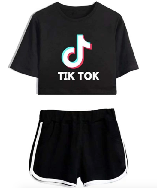 TIK Tok - Conjunto de 2 piezas de manga corta para mujer y niña