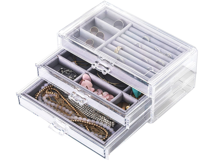 Joyero Acrilico Terciopelo