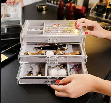 Joyero Acrilico Terciopelo