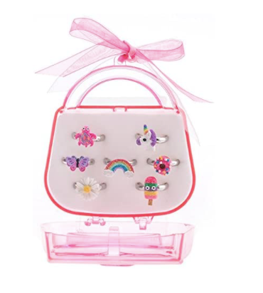 Set De Anillos Niña Divertidos 7 piezas